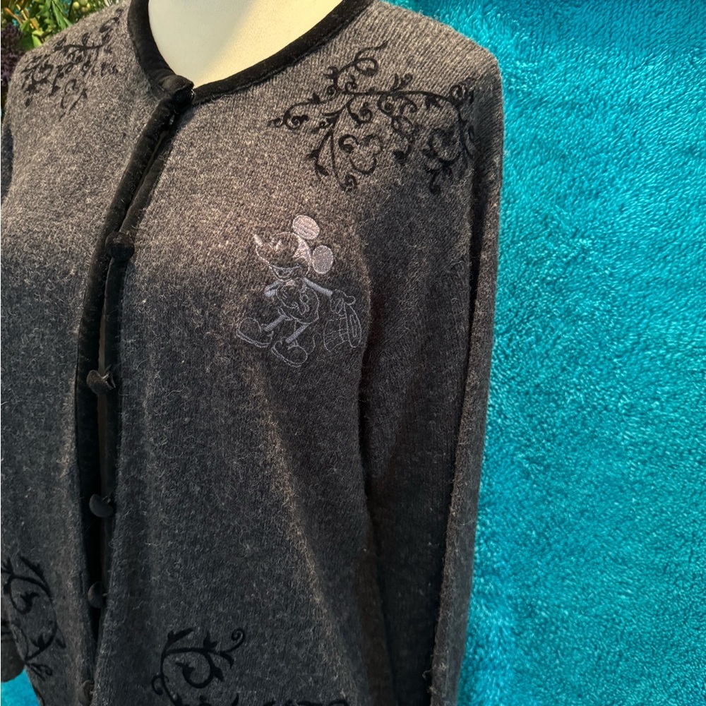 Disney Mickey Cardigan in black & gray, size small